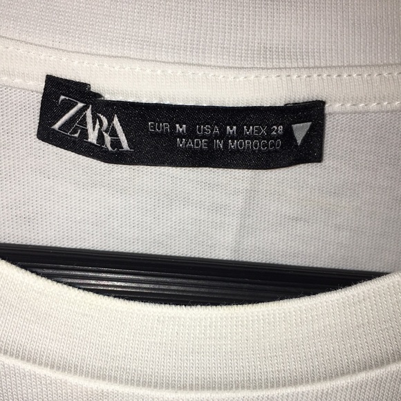 Zara Drawstring Bottom White Sleeveless Crop Top | Size M - Picture 4 of 5